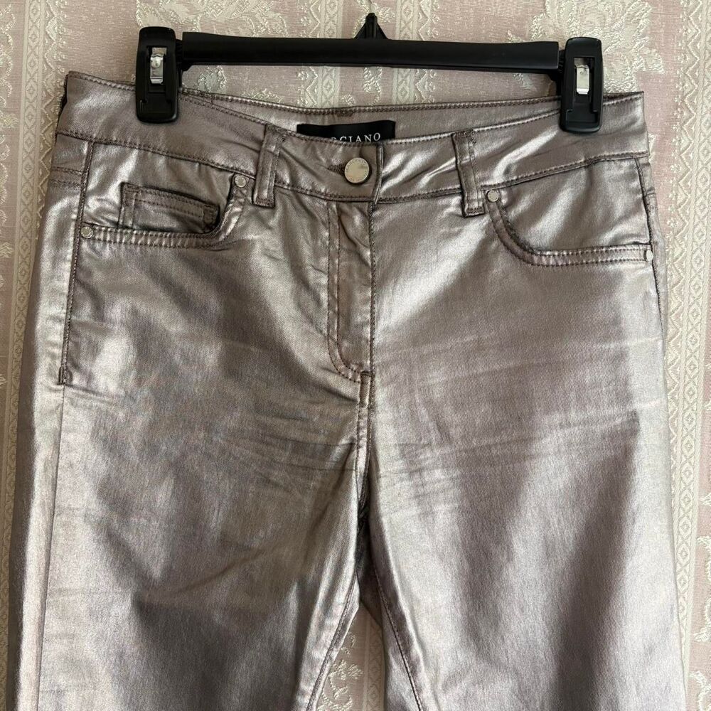 Marciano by Guess Women's Silver Grey Trousers